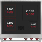  Wolf 30-inch Freestanding Induction Range IR30451/S/P IMAGE 2