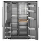  KitchenAid 36-inch, 21 cu. ft. Counter-Depth, Side-by-Side Refrigerator with Ice and Water Dispenser KRSC536RPS IMAGE 2