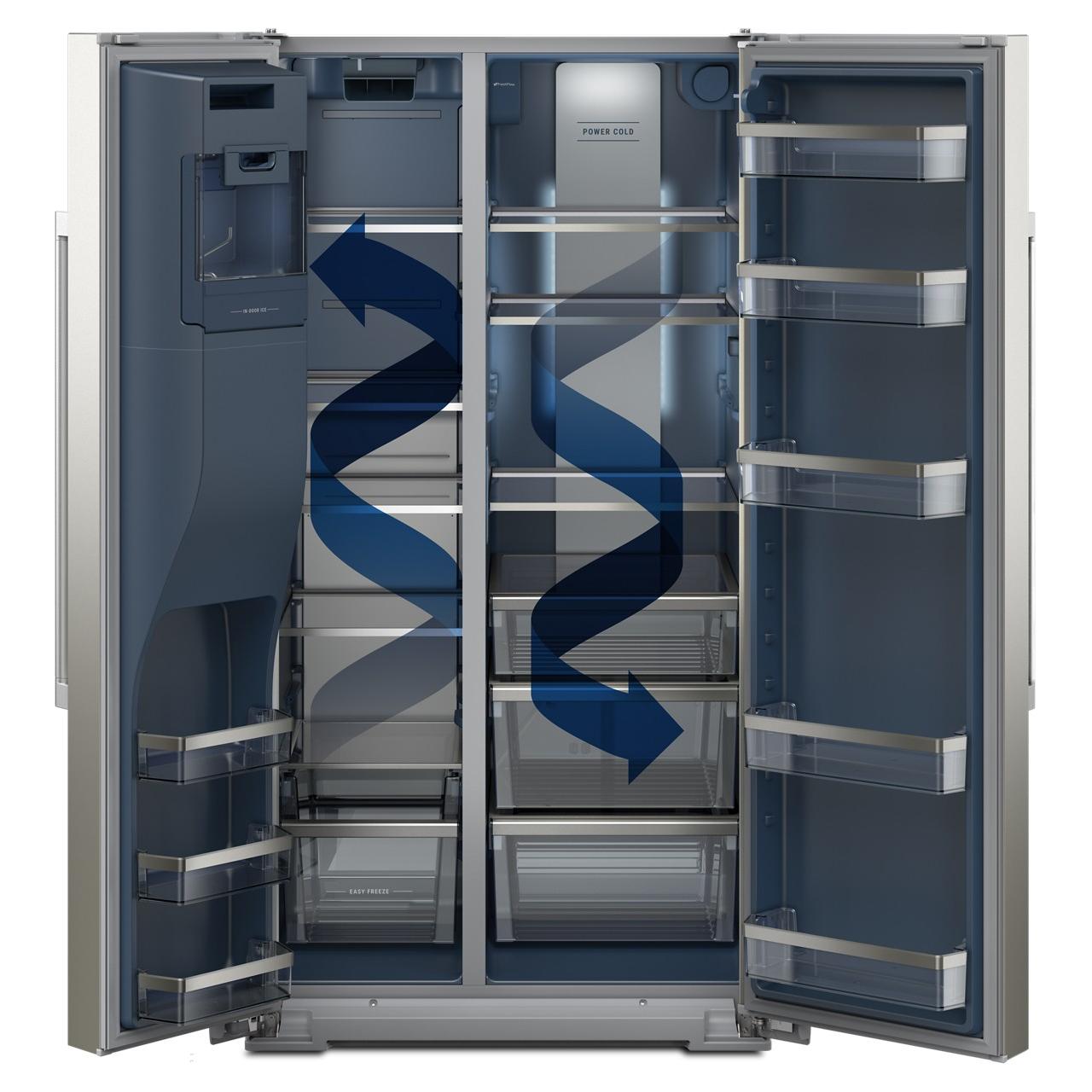  Maytag 36-inch, 21 cu. ft. Side-bye-Side Refrigerator with Ice and Water Dispenser MRSC6636RZ IMAGE 7