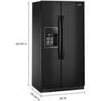  Whirlpool 36-inch, 21 cu. ft. Side-by-Side Refrigerator with Water and Ice Dispenser WRSC5536RB IMAGE 8