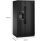  Whirlpool 36-inch, 28 cu. ft. Side-by-Side Refrigerator with Water and Ice Dispenser WRSF5536RB IMAGE 8
