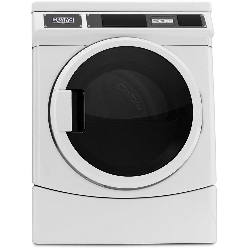  Maytag Commercial Laundry 6.7 cu. ft. Front Loading Electric Commercial Dryer MDE28PRCYW IMAGE 1