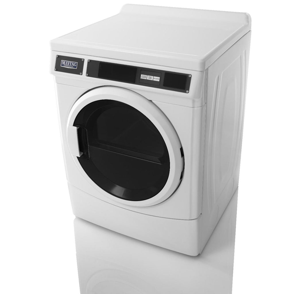  Maytag Commercial Laundry 6.7 cu. ft. Front Loading Electric Commercial Dryer MDE28PRCYW IMAGE 3