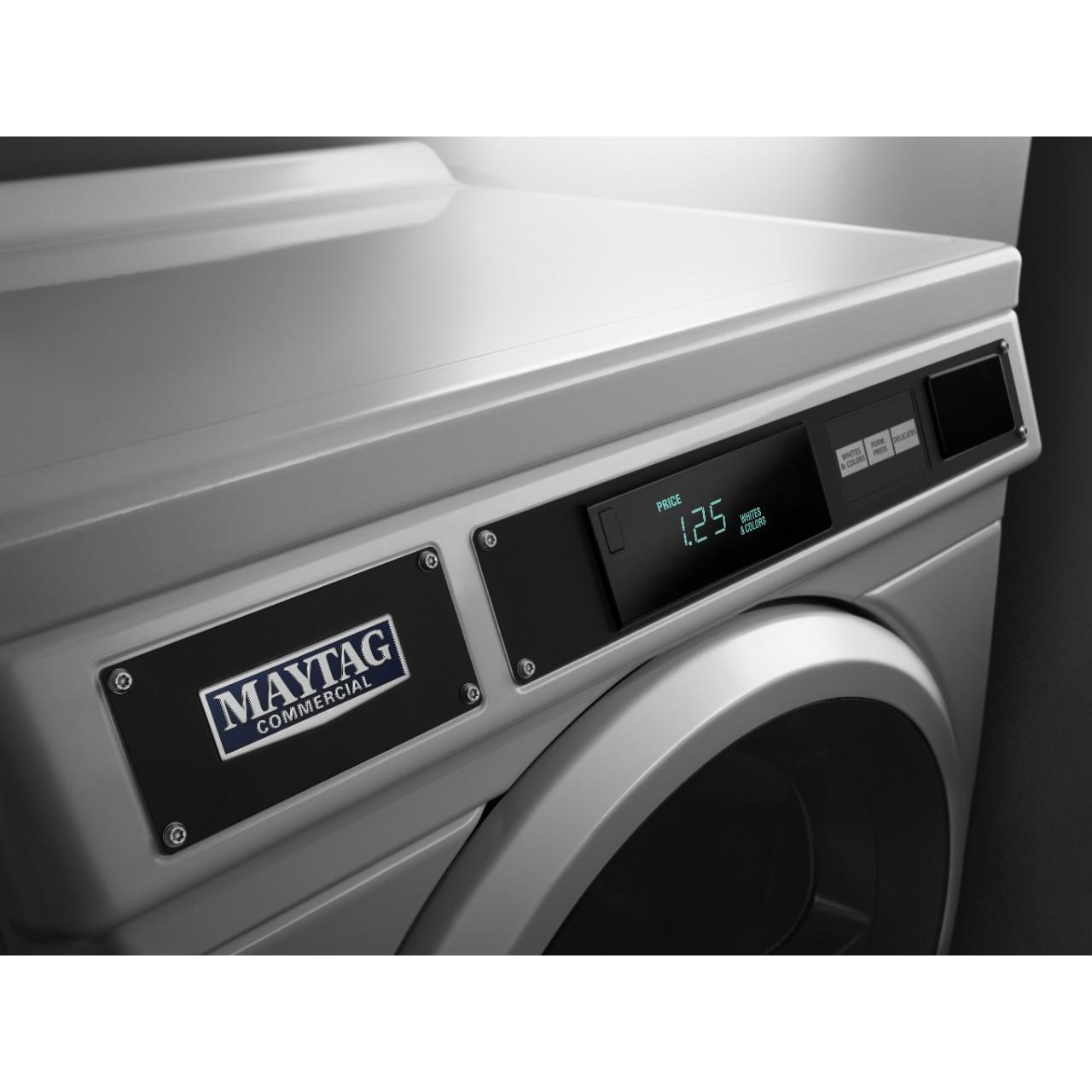  Maytag Commercial Laundry 6.7 cu. ft. Front Loading Electric Commercial Dryer MDE28PRCYW IMAGE 4