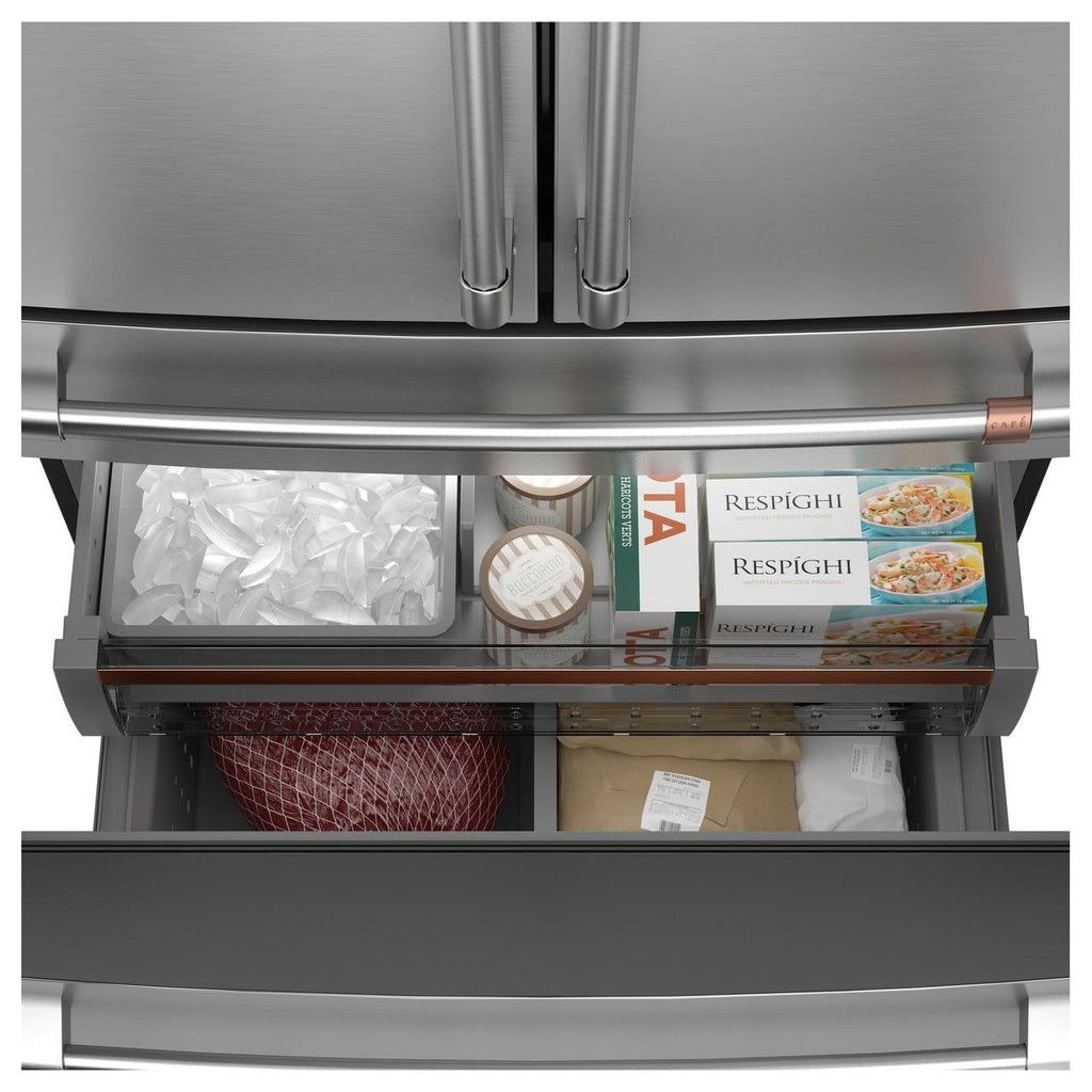  Café 23.2 Cu. Ft. Smart Counter-Depth 4-Door French-Door Refrigerator CJE23DP2WS1 IMAGE 3