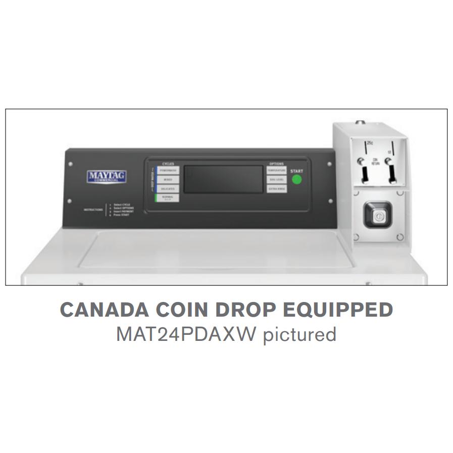  Maytag Commercial Laundry Single-Load Top-Load Washer - Coin Drop Equipped MAT24PDAXW IMAGE 2