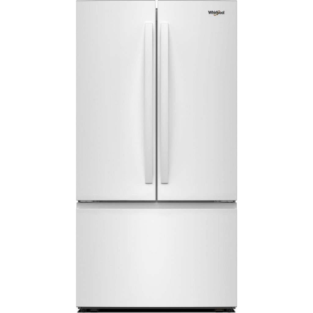  Whirlpool 36-inch, 31 cu.ft. French Door Refrigerator with Interior Water Dispenser WRFF3336SW IMAGE 1