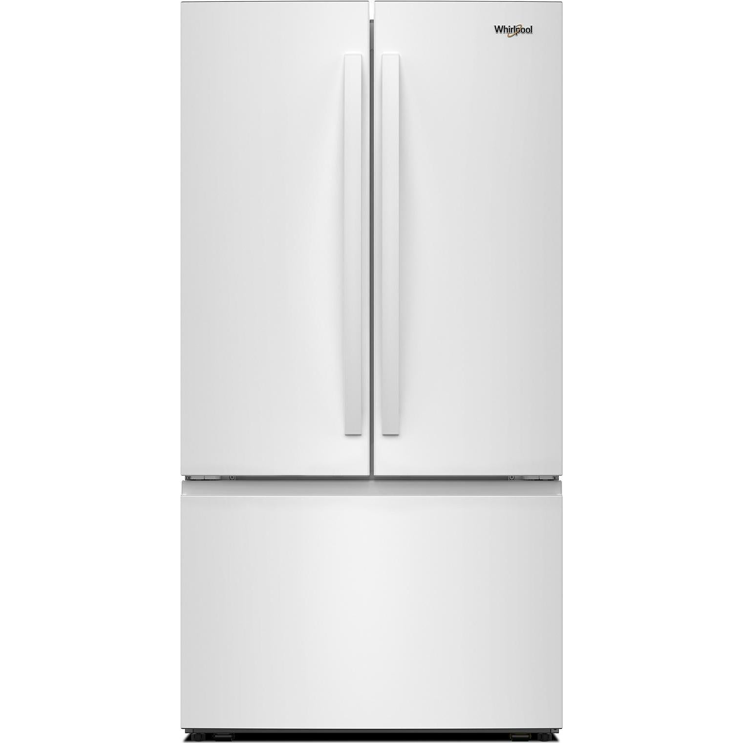  Whirlpool 36-inch, 31 cu.ft. French Door Refrigerator with Interior Water Dispenser WRFF3336SW IMAGE 1