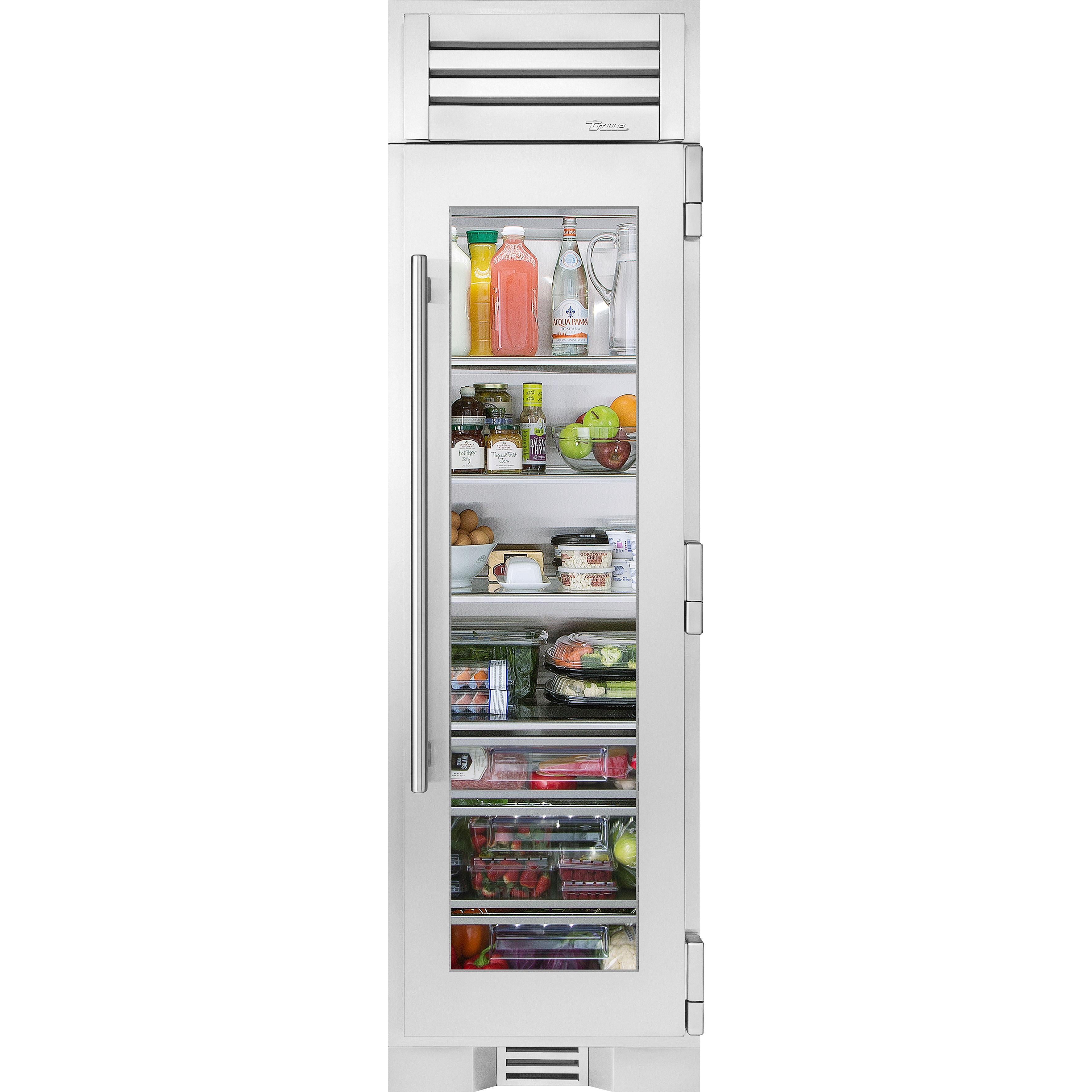 True Residential 24-inch Refrigerator Column with Glass Door TR-24REF-R-SG-A IMAGE 1