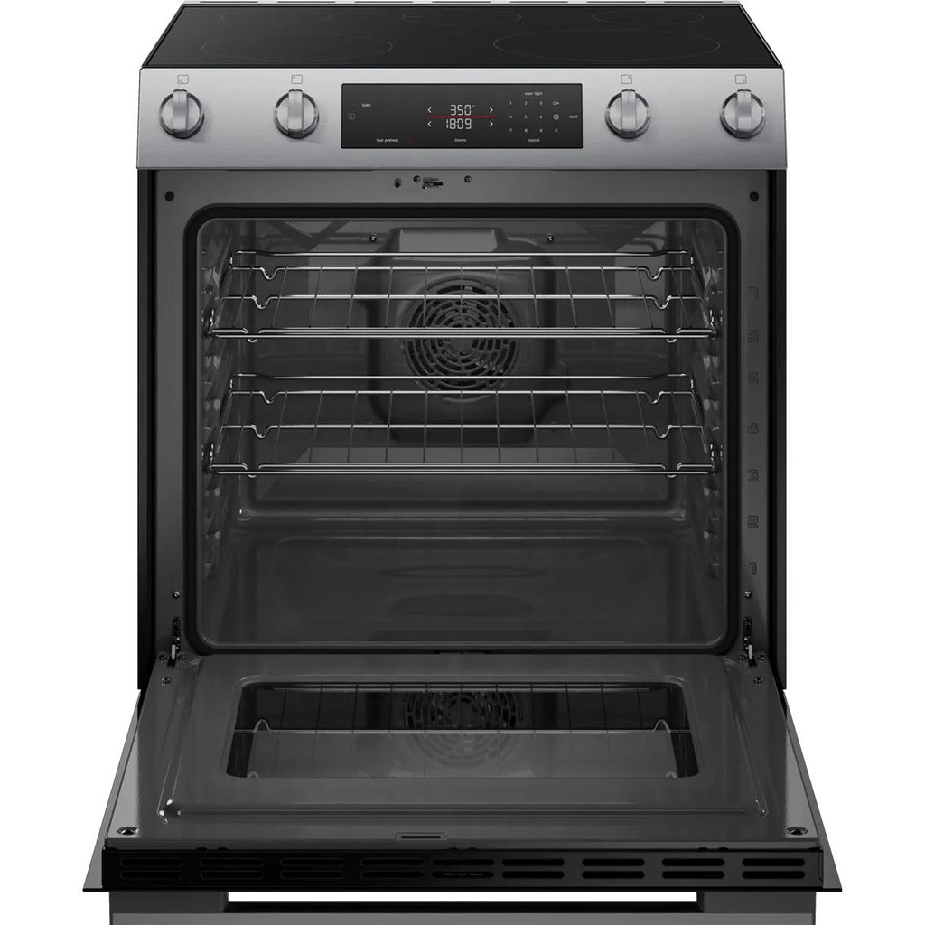  Bosch 30-inch Slide-in Electric Range with Convection Technology HEF1050MC IMAGE 8