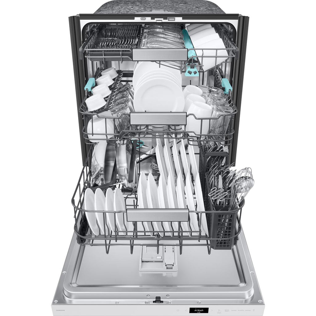  Samsung Bespoke 24-inch Built-In Dishwasher with Third Rack and AI Wash DW90F89T0U12AA IMAGE 3
