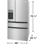  Frigidaire 36-inch, 26.3 cu. ft. French 4-Door Refrigerator with External Water and Ice System FRMS2733AV IMAGE 9