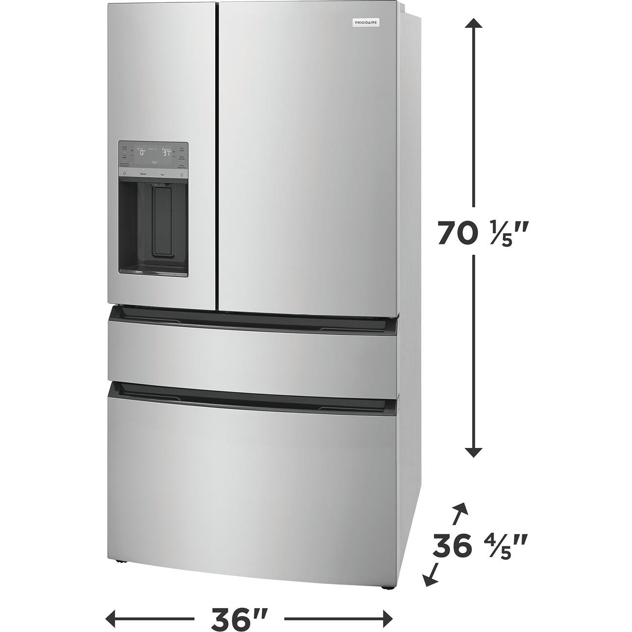  Frigidaire 36-inch, 26.3 cu. ft. French 4-Door Refrigerator with External Water and Ice System FRMS2733AV IMAGE 9