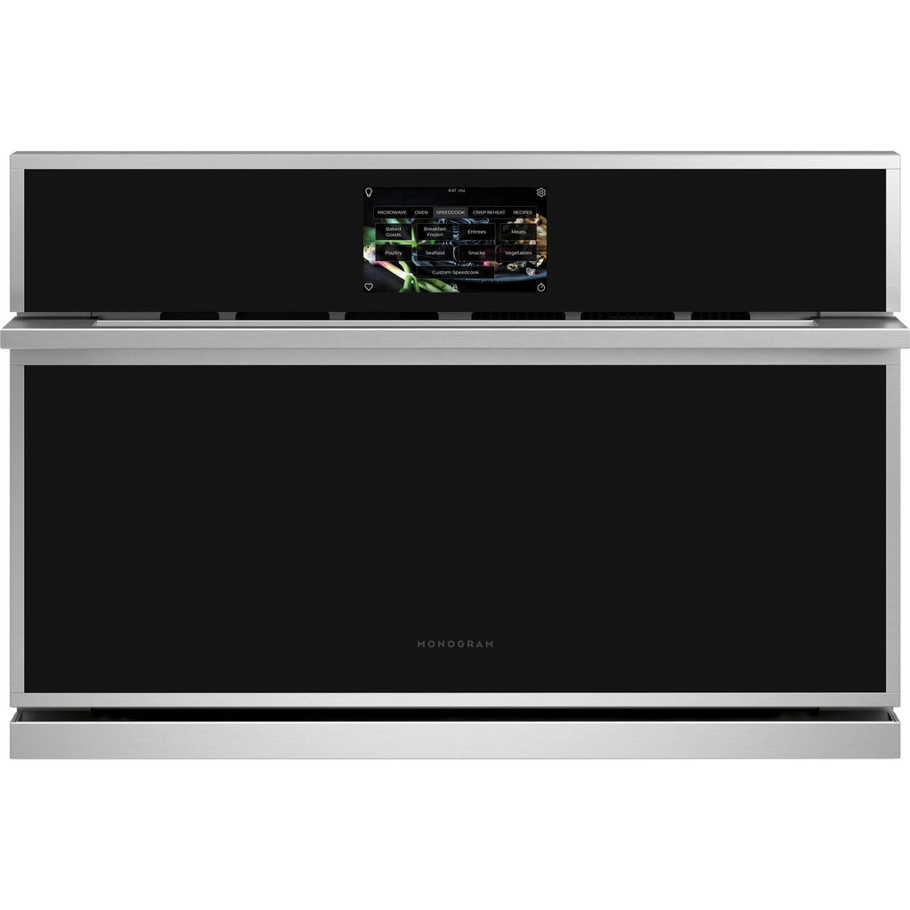  Monogram 30-inch, 1.70 cu. ft. Minimalist Five-in-One Wall Oven with 240V Advantium® Technology ZSB9231VSS IMAGE 1