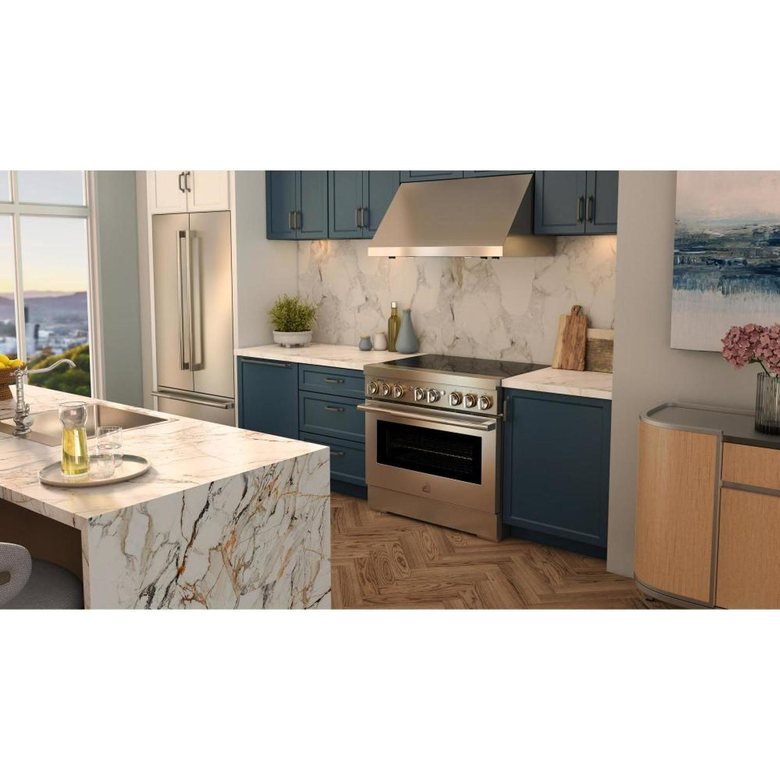  JennAir 36-inch, 5.1 cu. ft. Freestanding Induction Range with Wi-Fi JPIFC736RL IMAGE 10