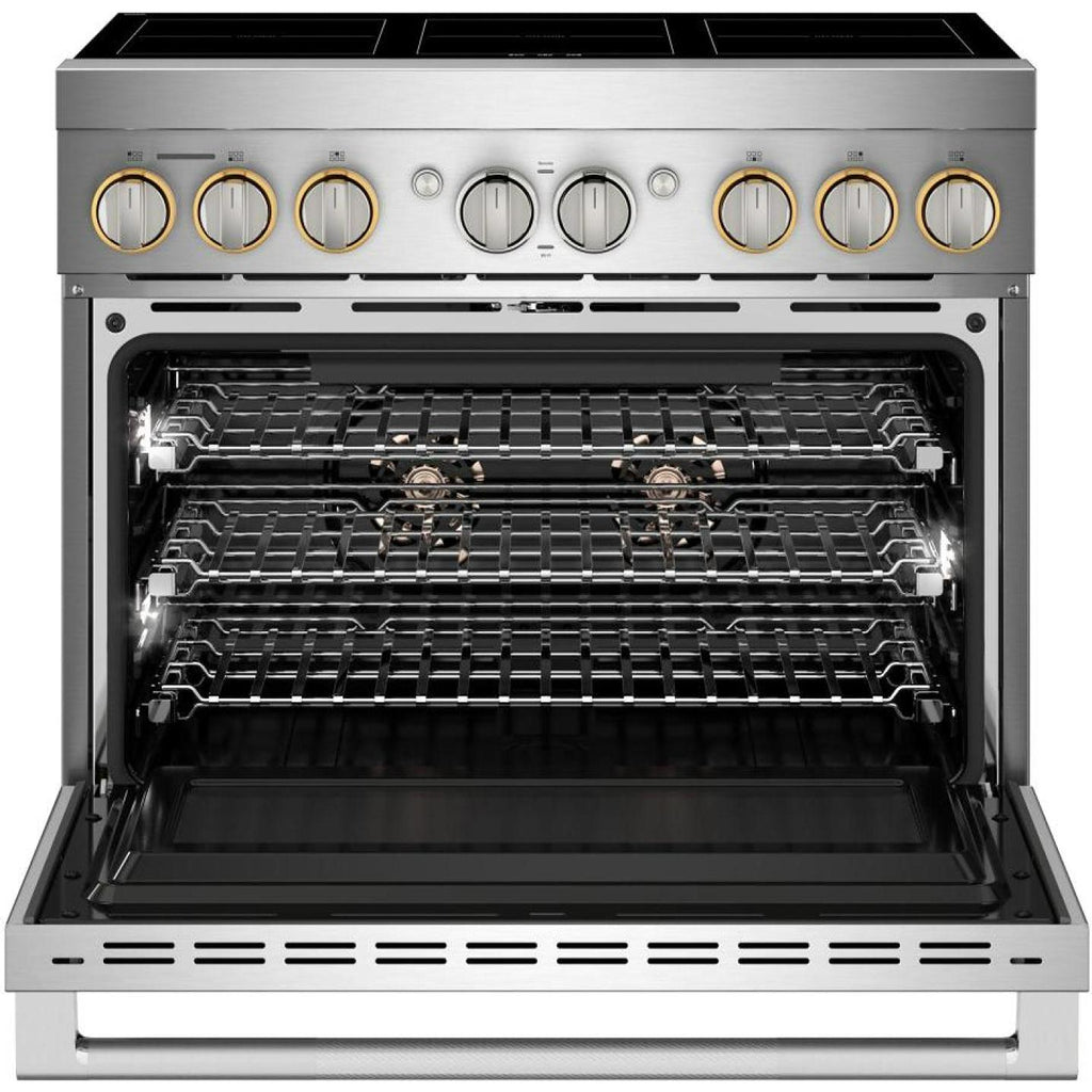  JennAir 36-inch, 5.1 cu. ft. Freestanding Induction Range with Wi-Fi JPIFC736RL IMAGE 2