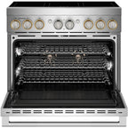  JennAir 36-inch, 5.1 cu. ft. Freestanding Induction Range with Wi-Fi JPIFC736RL IMAGE 2