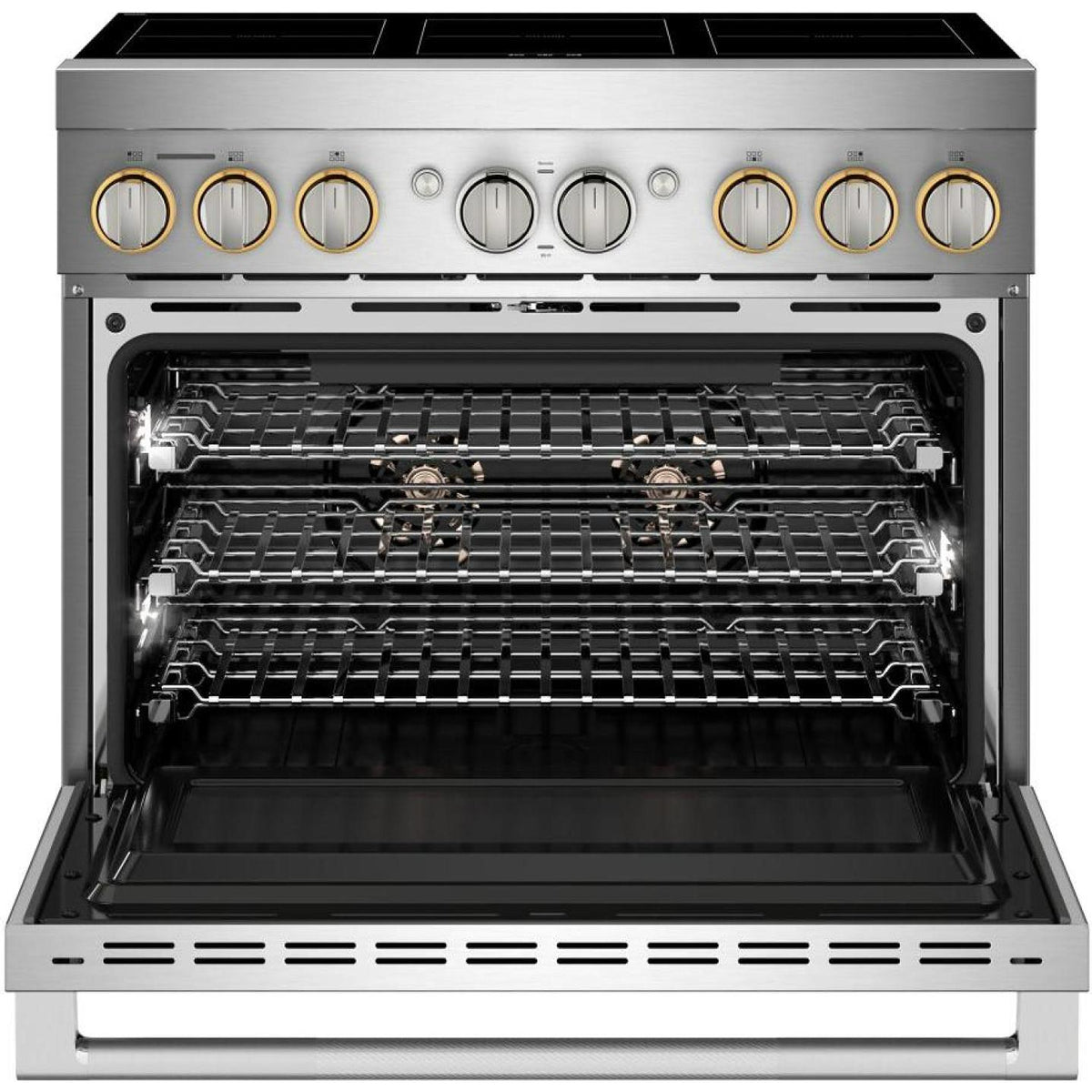  JennAir 36-inch, 5.1 cu. ft. Freestanding Induction Range with Wi-Fi JPIFC736RL IMAGE 2