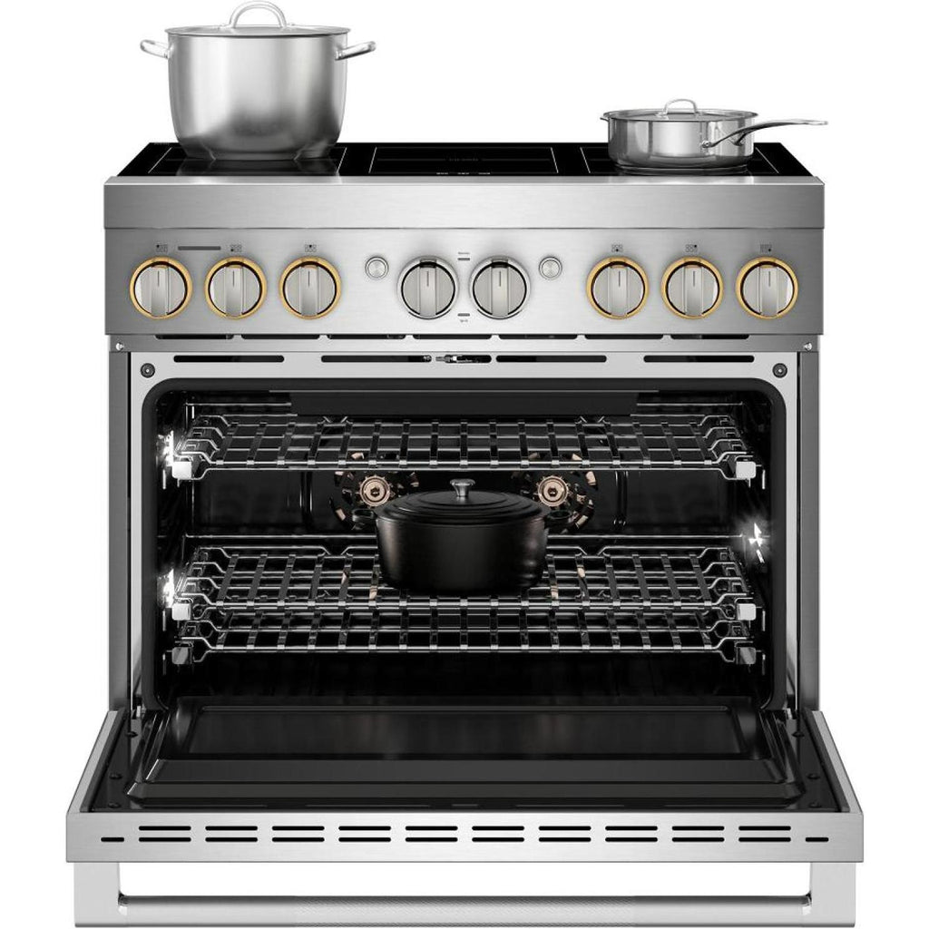  JennAir 36-inch, 5.1 cu. ft. Freestanding Induction Range with Wi-Fi JPIFC736RL IMAGE 3
