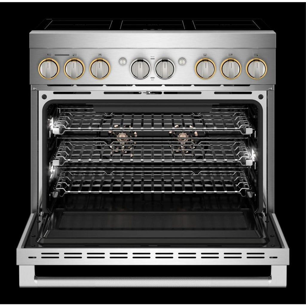  JennAir 36-inch, 5.1 cu. ft. Freestanding Induction Range with Wi-Fi JPIFC736RL IMAGE 5