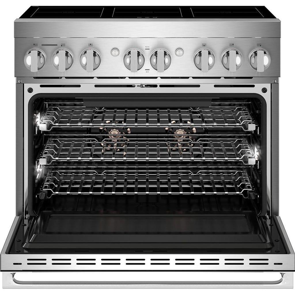  JennAir 36-inch, 5.1 cu. ft. Freestanding Induction Range with Wi-Fi JPIFC736RM IMAGE 2