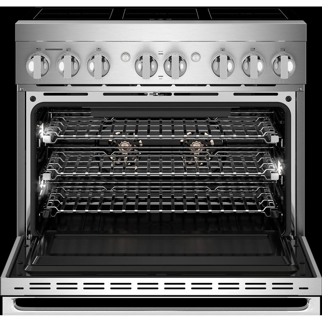  JennAir 36-inch, 5.1 cu. ft. Freestanding Induction Range with Wi-Fi JPIFC736RM IMAGE 7