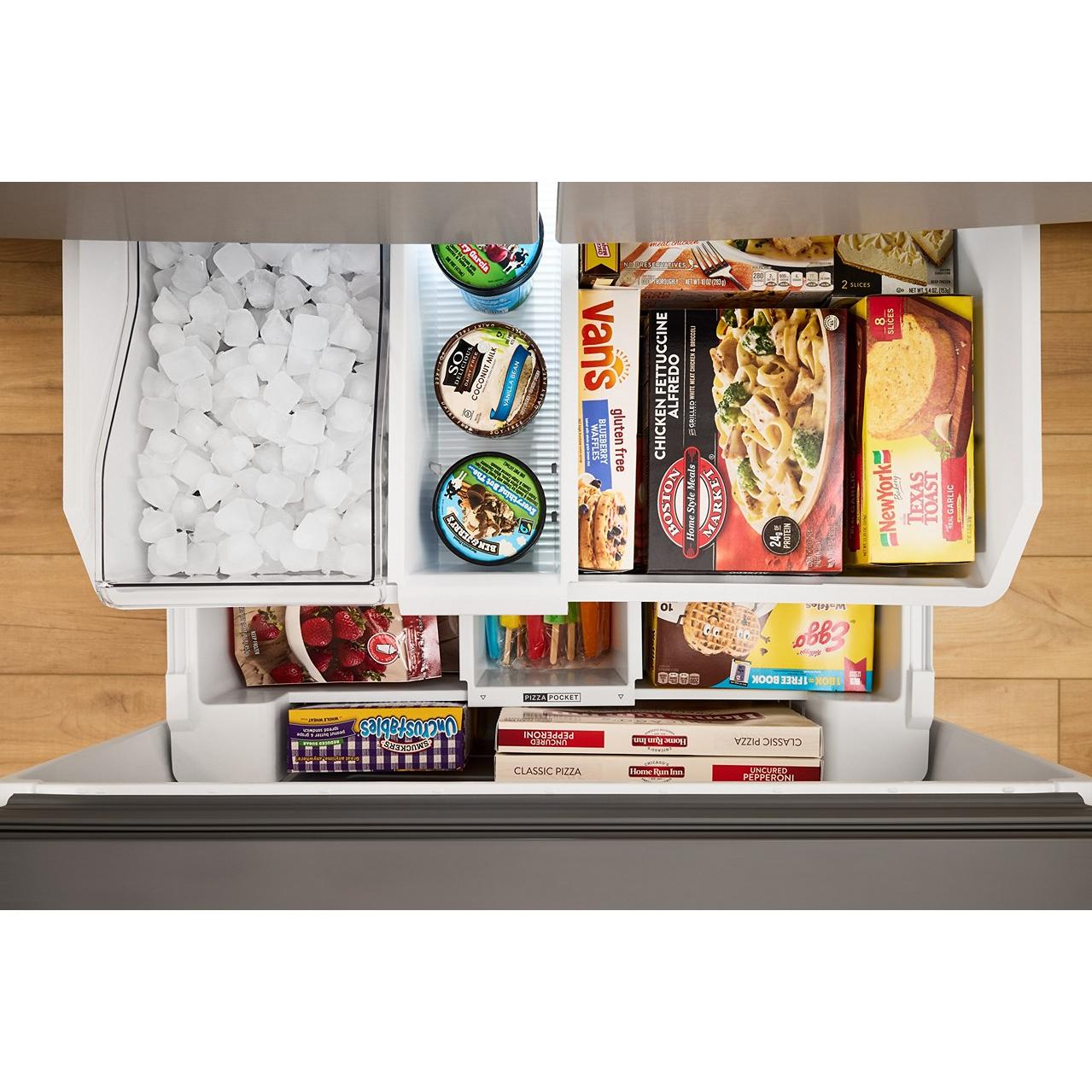  Whirlpool 36-inch, 31 cu. ft. Freestanding French 3-Door Refrigerator with Interior Ice Maker WRFF3136SZ IMAGE 7