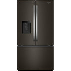  Whirlpool 36-inch, 30 cu. ft. Freestanding French 3-Door Refrigerator with External Water and Ice Dispensing System WRFF3536SV IMAGE 1