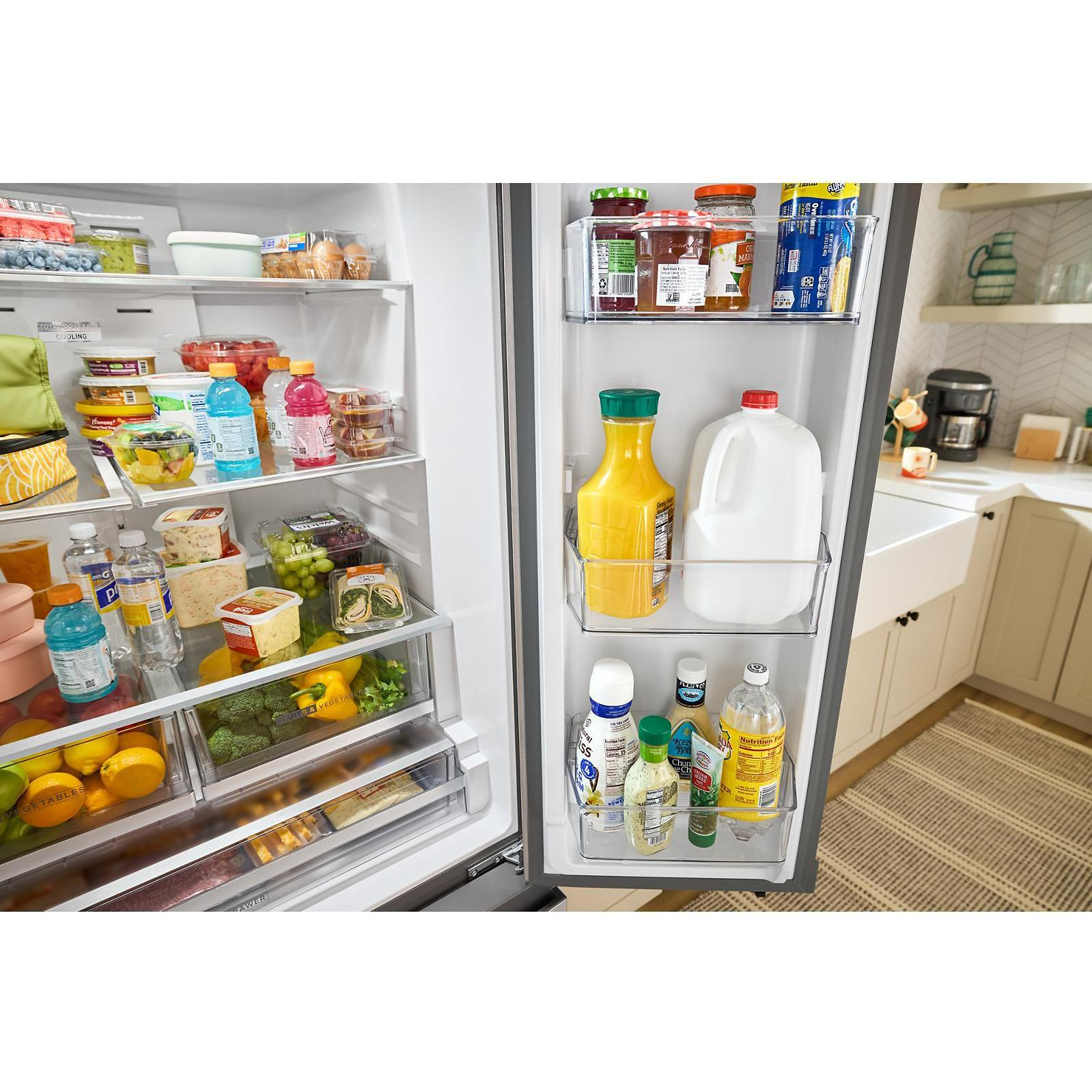  Whirlpool 36-inch, 30 cu. ft. Freestanding French 3-Door Refrigerator with External Water and Ice Dispensing System WRFF3536SV IMAGE 11