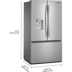  Whirlpool 36-inch, 30 cu. ft. Freestanding French 3-Door Refrigerator with External Water and Ice Dispensing System WRFF3536SZ IMAGE 7