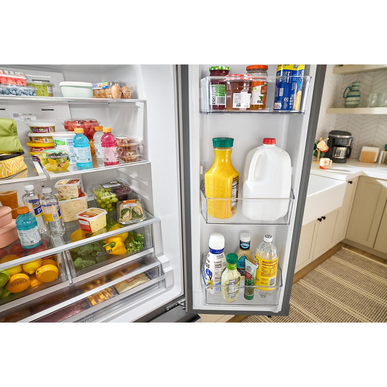  Whirlpool 36-inch, 30 cu. ft. Freestanding French 3-Door Refrigerator with External Water and Ice Dispensing System WRFF3536SZ IMAGE 9