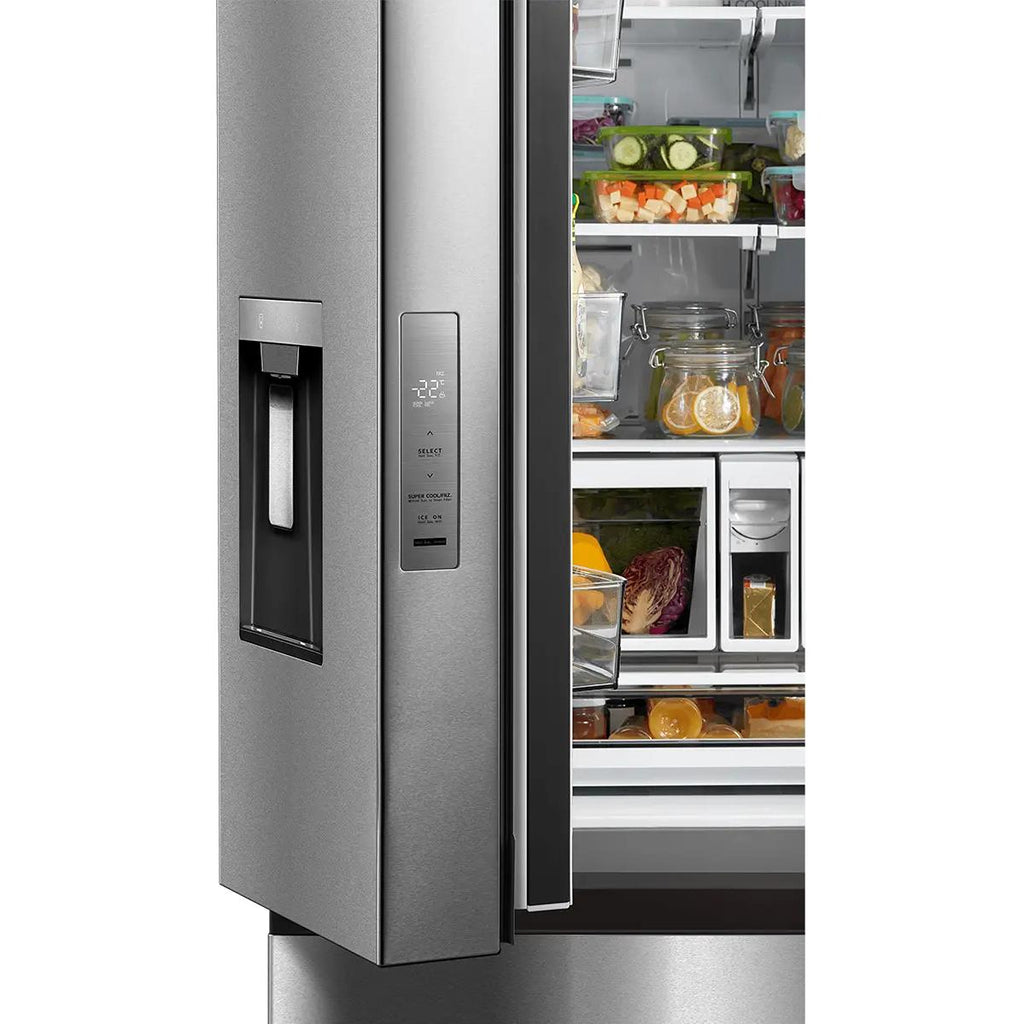 Midea 36-inch, 29.3 cu. ft. Freestanding French 3-Door Refrigerator External Water and Ice Dispensing System MRF29D2AST IMAGE 7