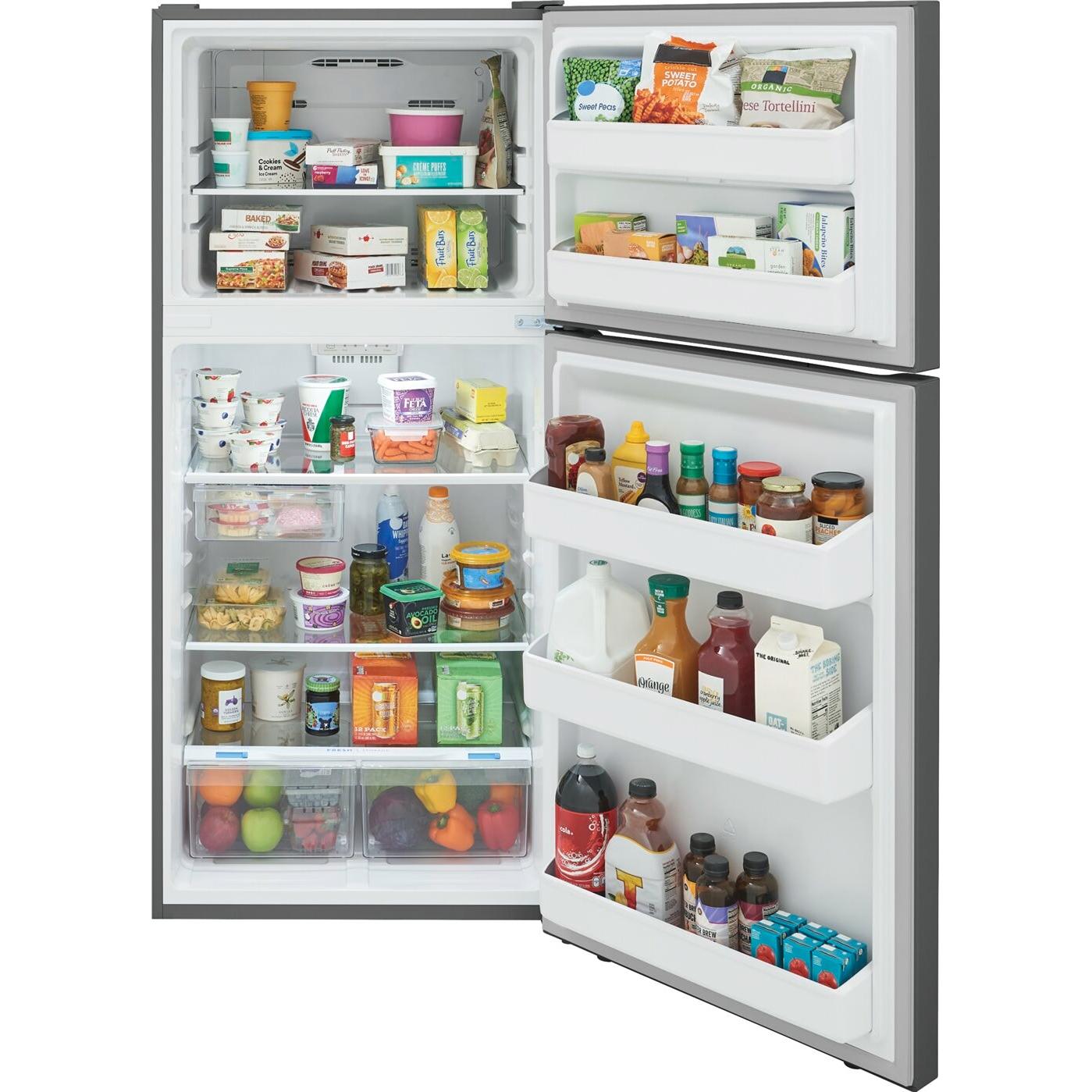  Frigidaire 30-inch, 18 cu. ft. Freestanding Garage Ready Top Freezer Refrigerator FRTE1835AS IMAGE 2