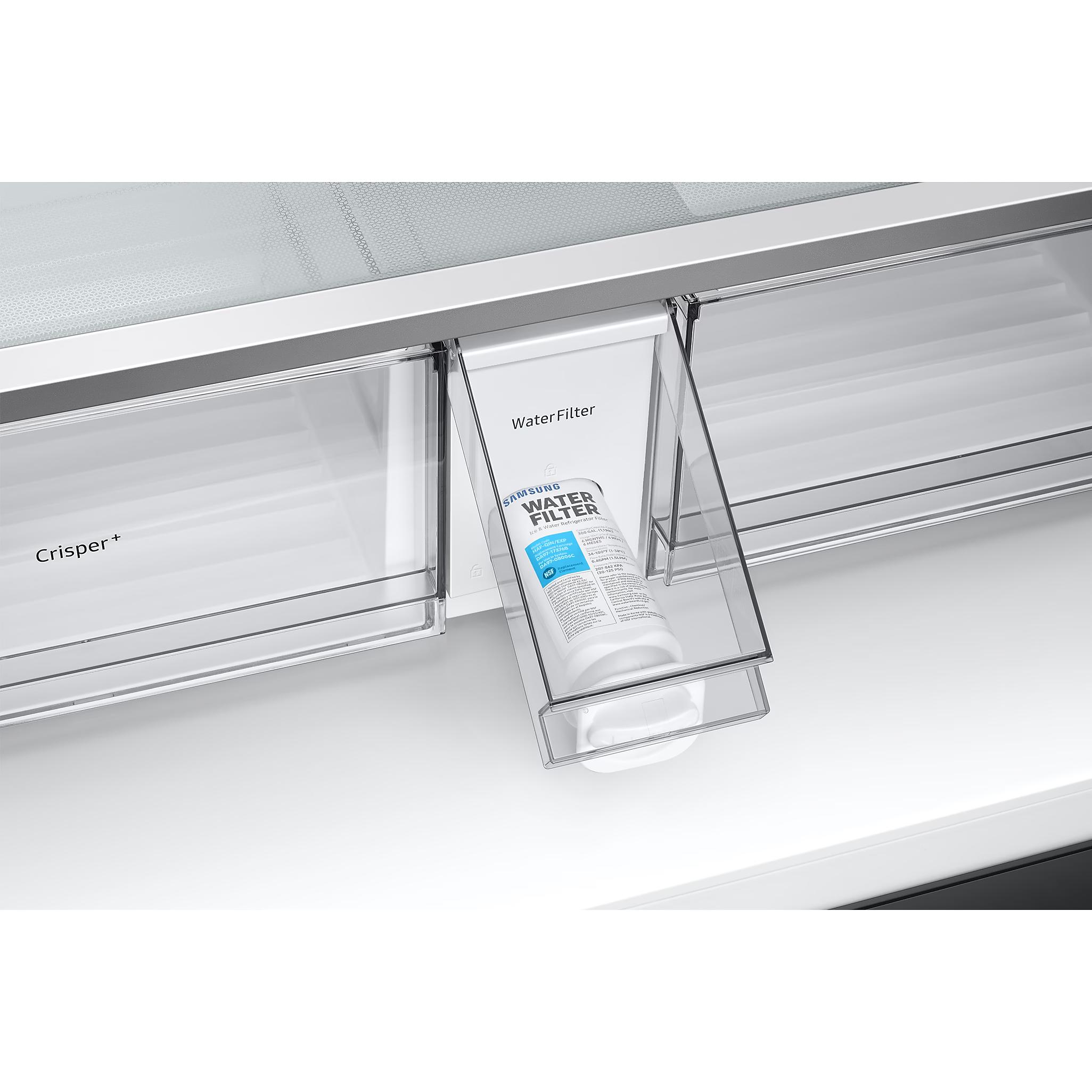  Samsung 36 Inch 23 Cu.Ft. Bespoke AI Counter Depth 4-Door French Door Refrigerator RF90F23BECRAA IMAGE 11