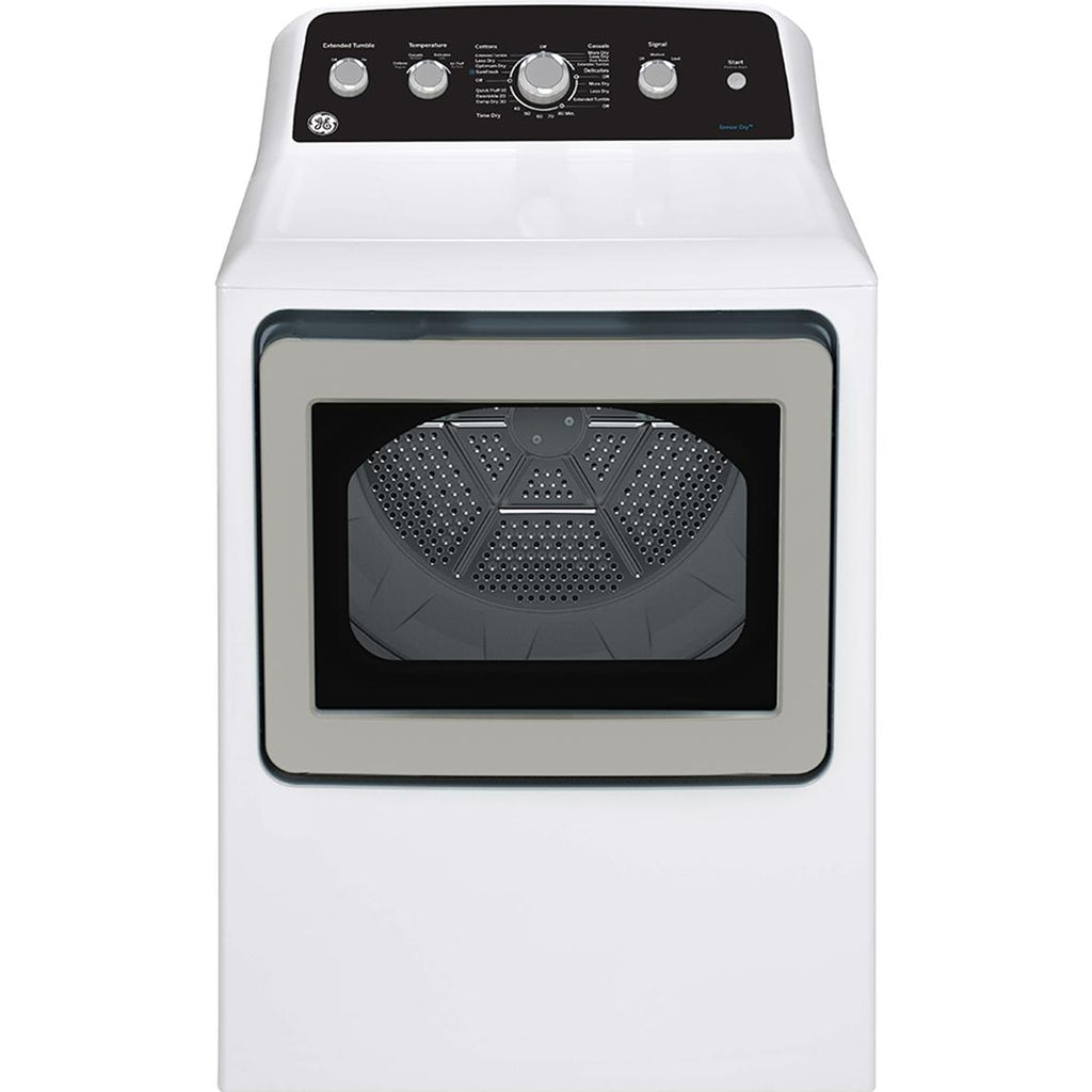  GE 7.2 cu.ft. Top Load Gas Dryer with SaniFresh Cycle GTD49GBMRWS IMAGE 1