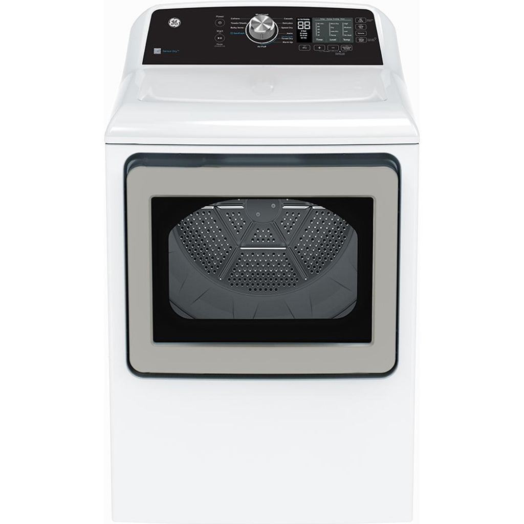  GE 7.4 cu.ft. Top Load Gas Dryer with SaniFresh Cycle GTD68GBMRWS IMAGE 1