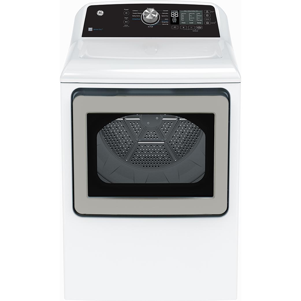  GE 7.4 cu.ft. Top Load Gas Dryer with SaniFresh Cycle GTD68GBMRWS IMAGE 1