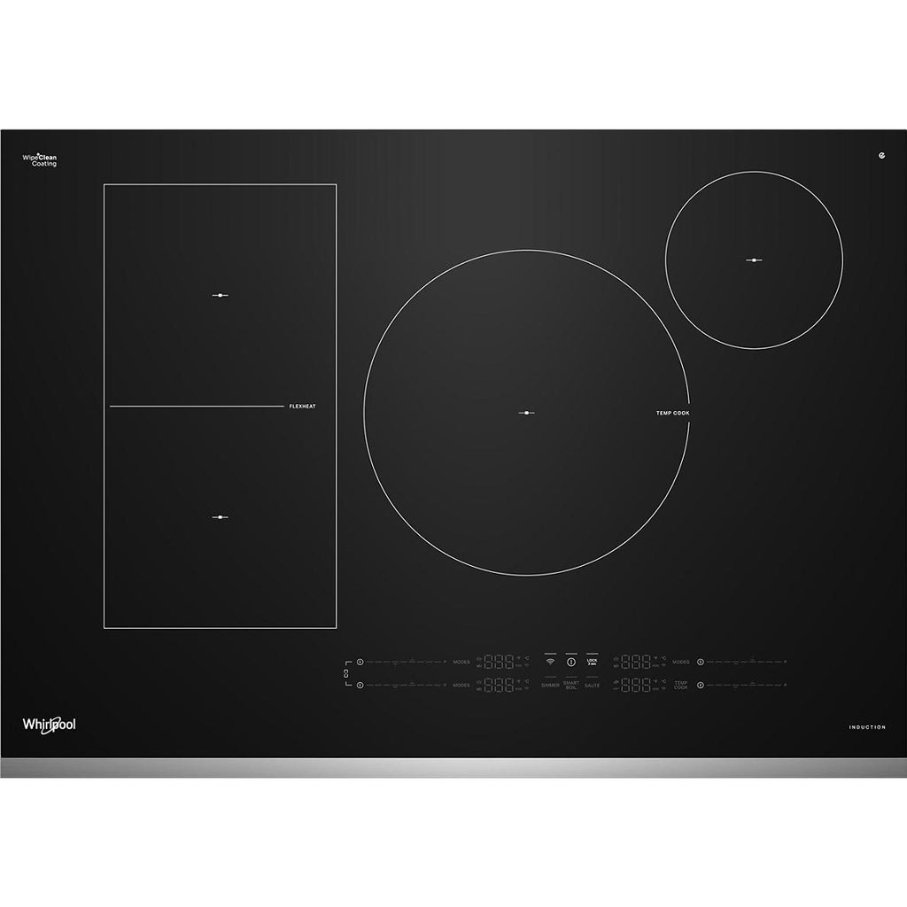 Whirlpool 30-inch Intelligent Built-in Induction Cooktop with Temp Cook™ Technology WCIT7530SS IMAGE 1