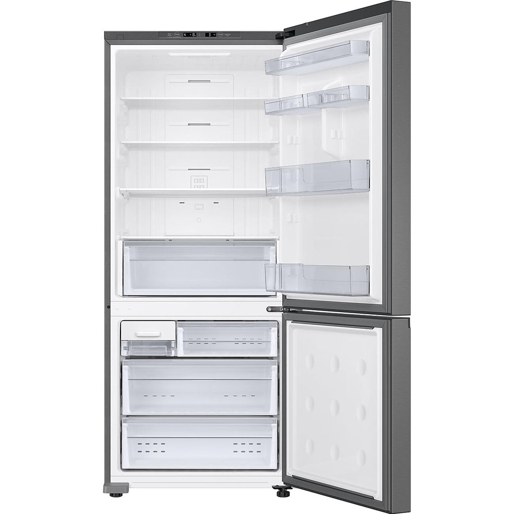  Samsung 28-inch, 15 cu. ft. Counter-Depth Bottom Freezer Refrigerator with SmartThings AI Energy Mode RB15DG6000SRAA IMAGE 3