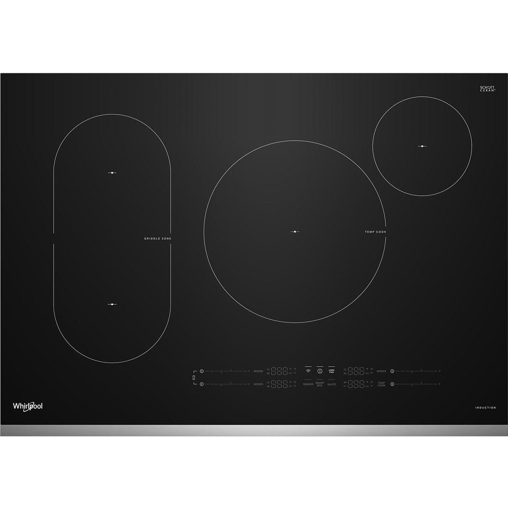  Whirlpool 30-inch Intelligent Induction Cooktop with Temp Cook™ Technology WCIT7030SS IMAGE 1