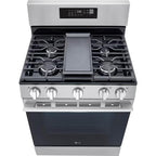  LG 30-inch Smart Gas Range with Air Fry LRGN6323Y IMAGE 2
