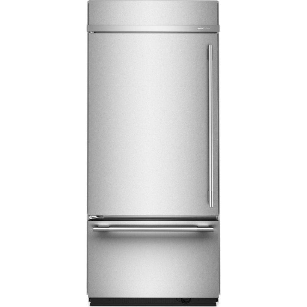  KitchenAid 36-inch, 20.8 cu. ft. Built-in Bottom Freezer Refrigerator KBBL336SPS IMAGE 1