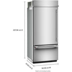  KitchenAid 36-inch, 20.8 cu. ft. Built-in Bottom Freezer Refrigerator KBBL336SPS IMAGE 12