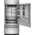  KitchenAid 36-inch, 20.8 cu. ft. Built-in Bottom Freezer Refrigerator KBBR336SPS IMAGE 2