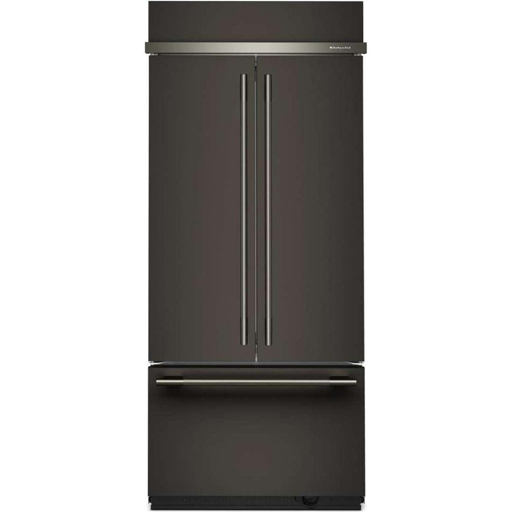  KitchenAid 36-inch, 20.8 cu. ft. Built-in French 3-Door Refrigerator KBFN536SBE IMAGE 16