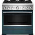  KitchenAid 36-inch, 5.1 cu. ft. Freestanding Commercial-Style Dual-Fuel Range with Even-Heat™ True Convection KFDS936SAG IMAGE 7