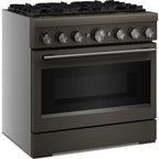  KitchenAid 36-inch, 5.1 cu. ft. Freestanding Commercial-Style Dual-Fuel Range with Even-Heat™ True Convection KFDS936SBE IMAGE 4
