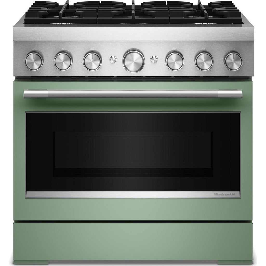  KitchenAid 36-inch Freestanding Commercial-Style Dual-Fuel Range KFDS936SDC IMAGE 1