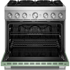  KitchenAid 36-inch, 5.1 cu. ft. Freestanding Commercial-Style Dual-Fuel Range with Even-Heat™ True Convection KFDS936SDC IMAGE 3