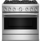  KitchenAid 36-inch Freestanding Commercial-Style Dual-Fuel Range KFDS936SSS IMAGE 1